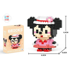 Disney Stitch Building Blocks Anime Kawaii Cartoon mini Action Children's Figures Blocks Bricks Assemble DIY Toys Gift for Kids