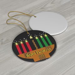 Ceramic Kwanzaa Ornament, Circle Shape