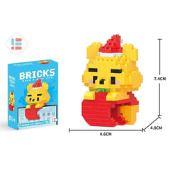 Disney Stitch Building Blocks Anime Kawaii Cartoon mini Action Children's Figures Blocks Bricks Assemble DIY Toys Gift for Kids