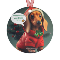 Humorous Dog Two-Sided Ornaments