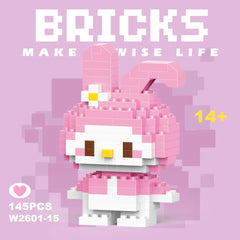 Disney Stitch Building Blocks Anime Kawaii Cartoon mini Action Children's Figures Blocks Bricks Assemble DIY Toys Gift for Kids