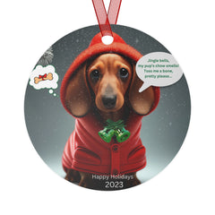 Humorous Dog Two-Sided Ornaments