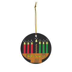 Ceramic Kwanzaa Ornament, Circle Shape