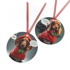 Humorous Dog Two-Sided Ornaments