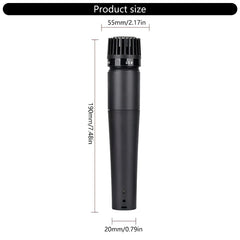 SM57 Dynamic Microphone with Broad Frequency Response for Music and Voice