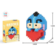 Disney Stitch Building Blocks Anime Kawaii Cartoon mini Action Children's Figures Blocks Bricks Assemble DIY Toys Gift for Kids