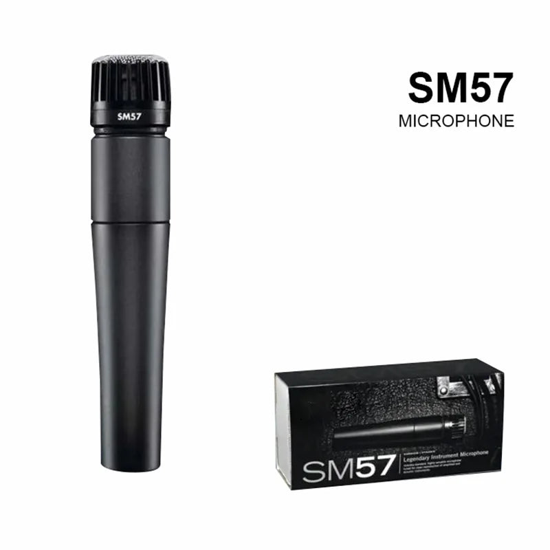 Metal SM57 Cardioid Dynamic Microphone For Stage Singing Professional Wired Microphone for Shure Karaoke BBOX Recording Vocal