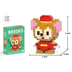 Disney Stitch Building Blocks Anime Kawaii Cartoon mini Action Children's Figures Blocks Bricks Assemble DIY Toys Gift for Kids