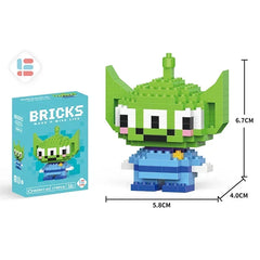 Disney Stitch Building Blocks Anime Kawaii Cartoon mini Action Children's Figures Blocks Bricks Assemble DIY Toys Gift for Kids